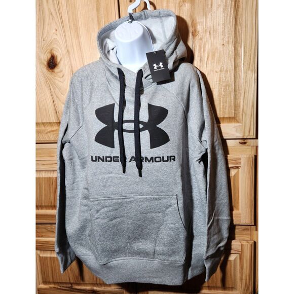 Under Armour Women’s Hoodie XL – Gray Pullover Sweatshirt, NWT - Picture 1 of 5